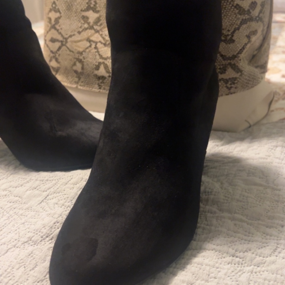 Size 12 Wide Suede-Esque Boot